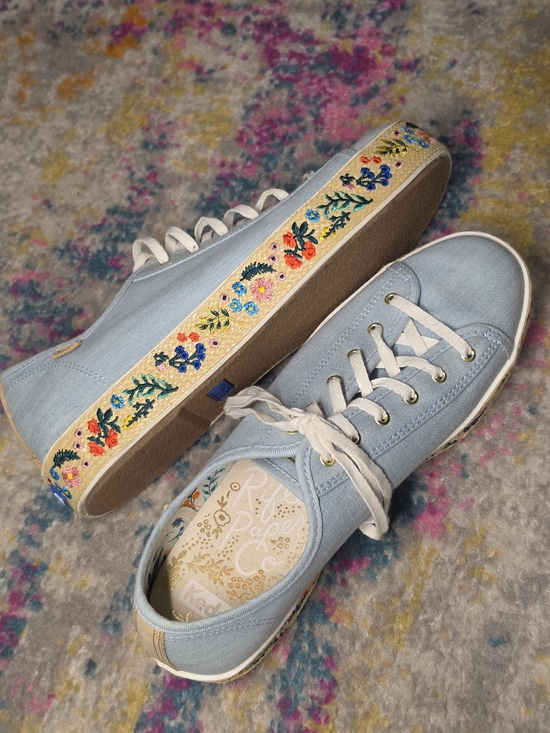 Keds Shoes - Keds x Rifle Paper Co Rosalie Embroidered Triple Kick Sneakers Size 10